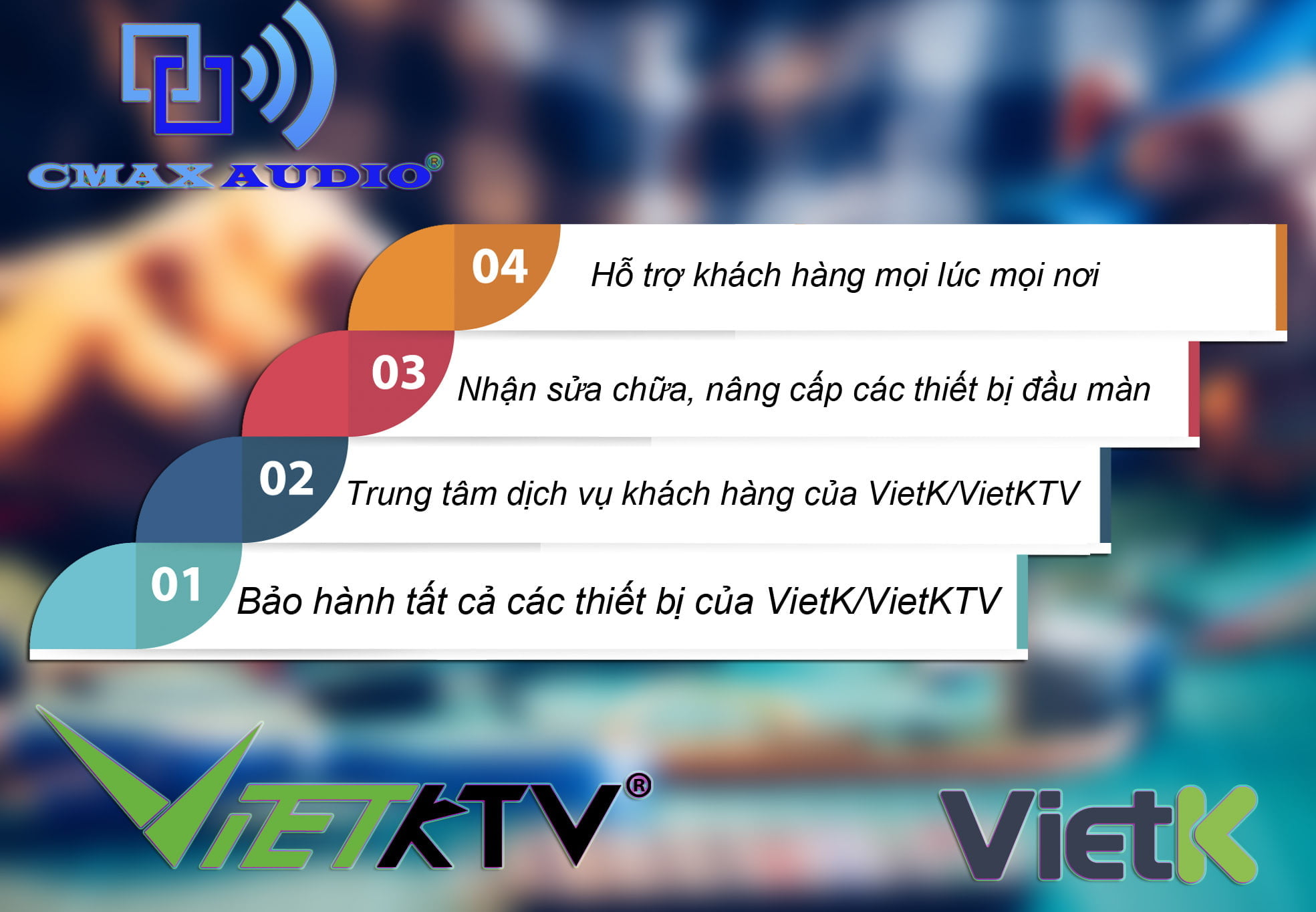 Bảo hành đầu màn VietK - VietKTV