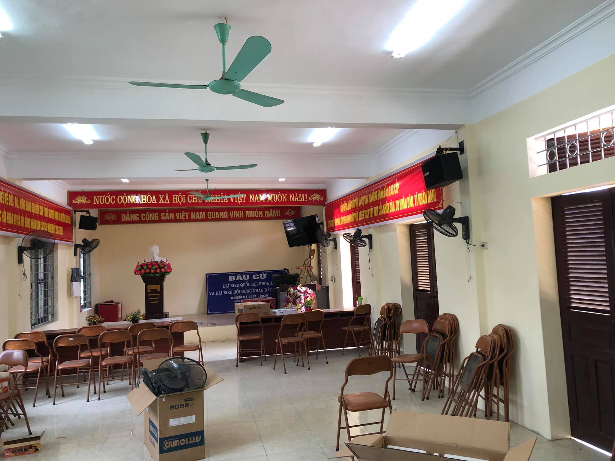 Lắp đặt âm thanh cho nhà văn hóa cấp phường