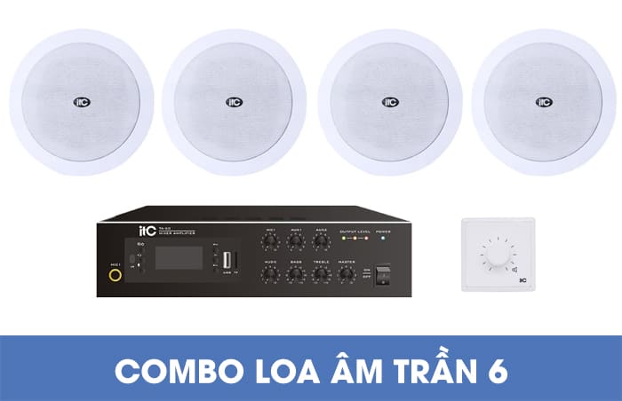 Combo loa âm trần cho quán cafe