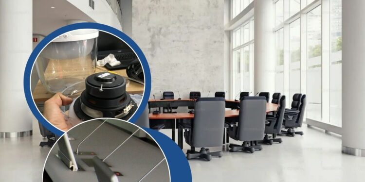 Micro phòng họp bị hú rít – Dập tiếng hú! Micro sạch tiếng, cuộc họp mượt mà, dịch vụ xử lý micro hú rít tại Âm Thanh Hay!