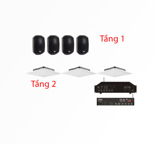 Trọn gói âm thanh quán cà phê 2 tầng – Giải pháp toàn diện cho không gian sống động - Âm thanh lan tỏa – Cảm xúc đong đầy
